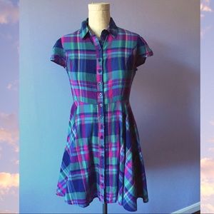 Sweet Babydoll Plaid Dress